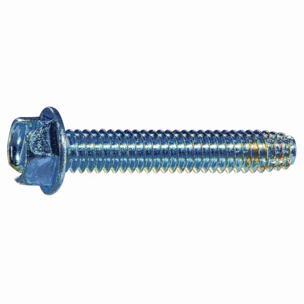 Midwest Fastener Sheet Metal Screw, #12 x 1-1/4 in, Zinc Plated Steel Flange Hex Head 10 PK 931766 - main